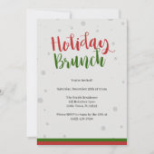 Uitnodiging voor kerstmis Brunch (Voorkant)