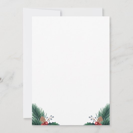 Uitnodiging voor kerstmis Brunch (Achterkant)