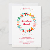 Uitnodiging voor kerstmis Brunch (Voorkant)