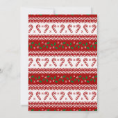 Uitnodiging voor Kerstmis door een Ugly sweater pa (Achterkant)