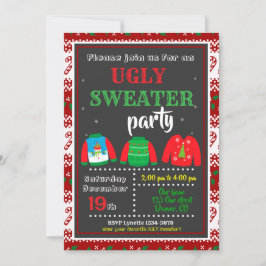 Uitnodiging voor Kerstmis door een Ugly sweater pa
