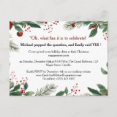 Uitnodiging voor Kerstmis- en Verlovingsfeest in h (Voorkant)