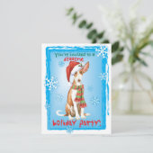 Uitnodiging voor kerstmis Ibizan Hound (Staand voorkant)