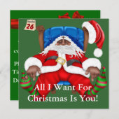 Uitnodiging voor Kerstmis in de Afrikaanse Amerika (Voorkant / Achterkant)