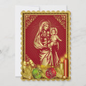 Uitnodiging voor kerstmis-massatiekerk aanpasbaar (Voorkant)