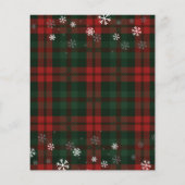  uitnodiging voor kerstmis met Red Truck (Achterkant)