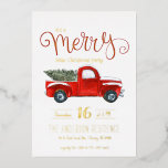 uitnodiging voor kerstmis met Red Truck<br><div class="desc">Deze uitnodiging voor kerstmis met rode vrachtwagens is een klassiek en ideaal voor elk type vakantiefeest. Voeg uw douanetekst aan dit ontwerp toe door de "Edit this design sjabloon"vakjes op de rechterkant van het punt te gebruiken of de blauwe "Customize it"knoop te klikken om de tekst te schikken, de doopvonten...</div>
