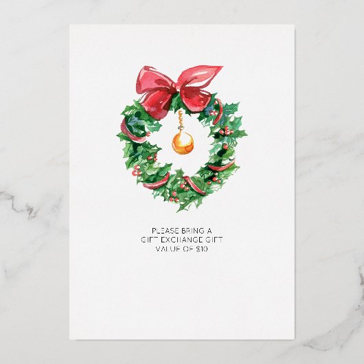  uitnodiging voor kerstmis met Red Truck (Achterkant)