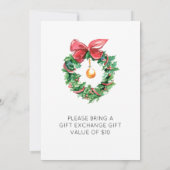  uitnodiging voor kerstmis met Red Truck (Achterkant)