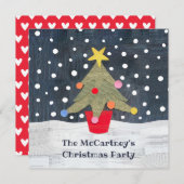 Uitnodiging voor kerstmis op maat (Voorkant / Achterkant)