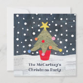 Uitnodiging voor kerstmis op maat (Voorkant)