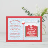 Uitnodiging voor Kerstmis op Noordpool (Staand voorkant)