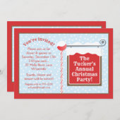 Uitnodiging voor Kerstmis op Noordpool (Voorkant / Achterkant)