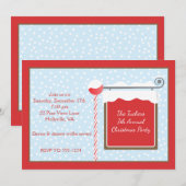 Uitnodiging voor Kerstmis op Noordpool (Voorkant / Achterkant)