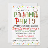 Uitnodiging voor Kerstmis Pajama, uitnodiging voor (Voorkant)