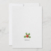 Uitnodiging voor Kerstmis Snowman (Achterkant)