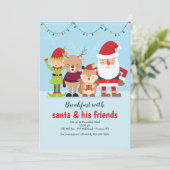 Uitnodiging voor Kerstmis-tekens (Staand voorkant)