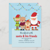 Uitnodiging voor Kerstmis-tekens (Voorkant / Achterkant)