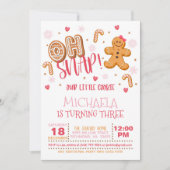 Uitnodiging voor Kerstmis - Wit (Voorkant)