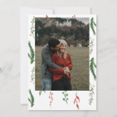 Uitnodiging voor kerstmis Wreated Baby shower (Achterkant)