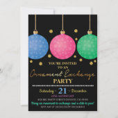 Uitnodiging voor kerstornament Exchange Party (Voorkant)