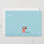 Uitnodiging voor kerstpuppy (Achterkant)