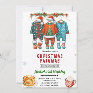 Uitnodiging voor kerstpyjama brunch