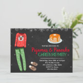 Uitnodiging voor kerstpyjama's (Staand voorkant)