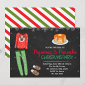 Uitnodiging voor kerstpyjama's (Voorkant / Achterkant)