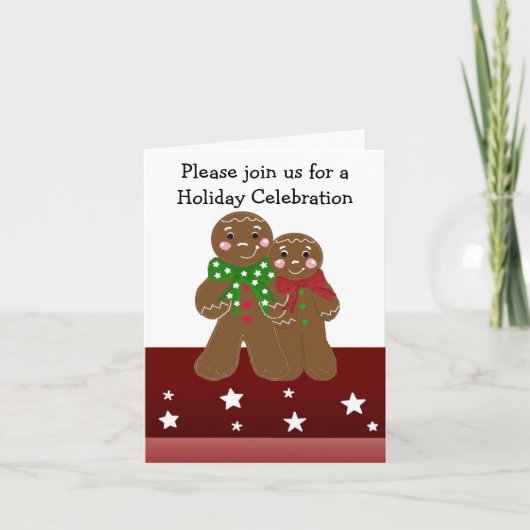 Uitnodiging voor Kerststolmannetjes Vakantiefeest (Voorkant)