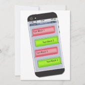  uitnodiging voor kersttekst (Voorkant)