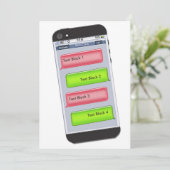  uitnodiging voor kersttekst (Staand voorkant)