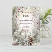 Uitnodiging voor kerstvakantie (Staand voorkant)