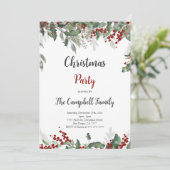 Uitnodiging voor kerstvakantie (Staand voorkant)