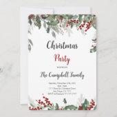 Uitnodiging voor kerstvakantie (Voorkant)