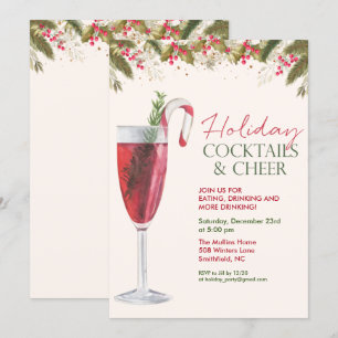 Uitnodiging voor Kerstvakantie Cocktails Feest