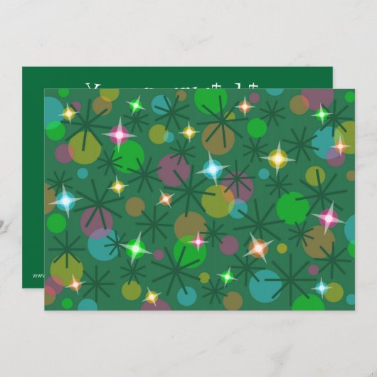 Uitnodiging voor kerstverlichting (Voorkant / Achterkant)