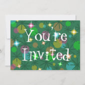 Uitnodiging voor kerstverlichting 'You're Invited' (Voorkant)