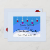 Uitnodiging voor kerstversiering (Voorkant / Achterkant)