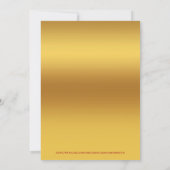 Uitnodiging voor kerstviering met één enkel accent (Achterkant)