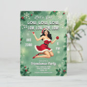 Uitnodiging voor kerstvriendjesfeest (Staand voorkant)