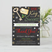 Uitnodiging voor kerstwaardering (Staand voorkant)