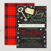 Uitnodiging voor kerstwaardering (Voorkant / Achterkant)