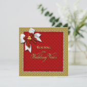 Uitnodiging voor kerstweddenschappen Renewing Vows (Staand voorkant)