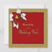 Uitnodiging voor kerstweddenschappen Renewing Vows (Voorkant)