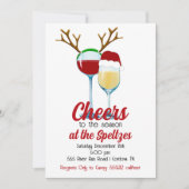 Uitnodiging voor kerstwijn (Voorkant)