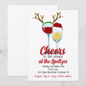 Uitnodiging voor kerstwijn (Voorkant / Achterkant)