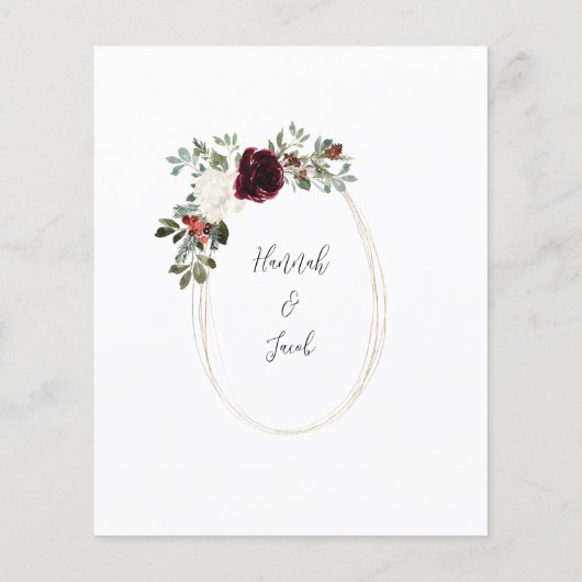 Uitnodiging voor kerstwinter (Achterkant)