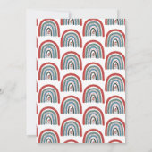 Uitnodiging voor kerstwinter Baby shower (Achterkant)