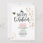 Uitnodiging voor kerstwinterfeestdag (Voorkant)